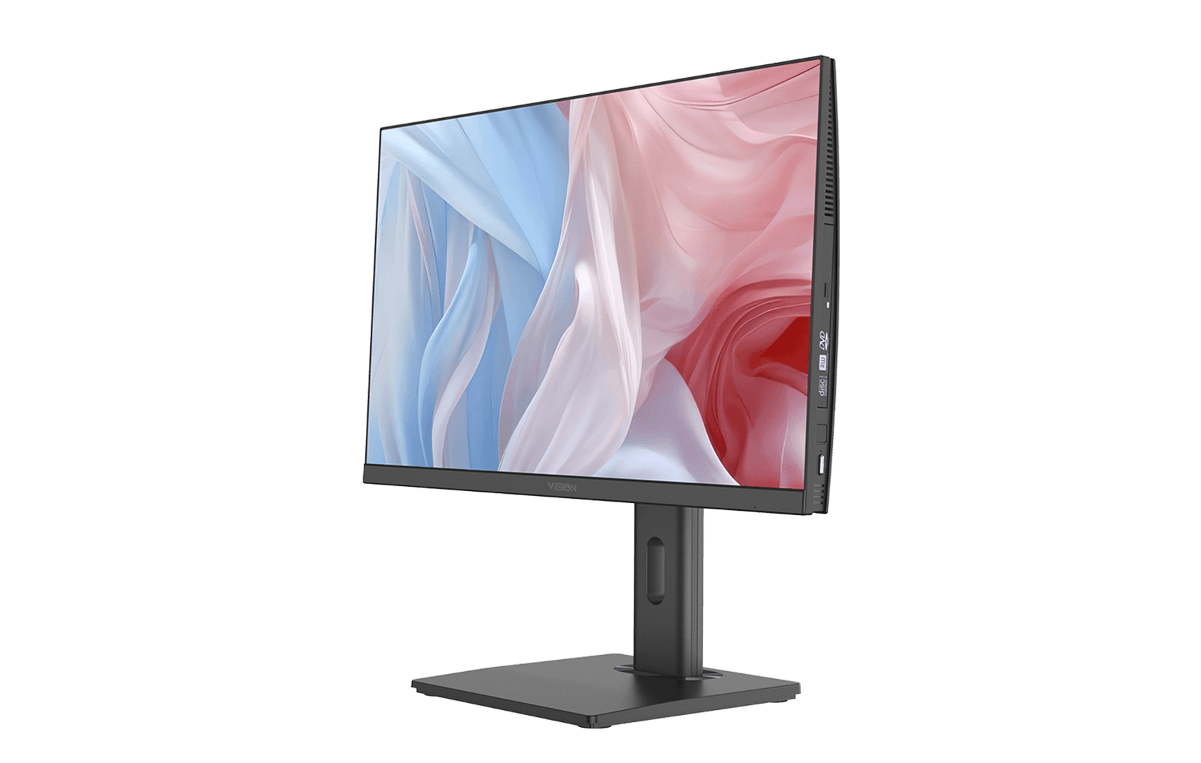 F6 All-in-One PC in stylish Gun Color for a professional workspace.