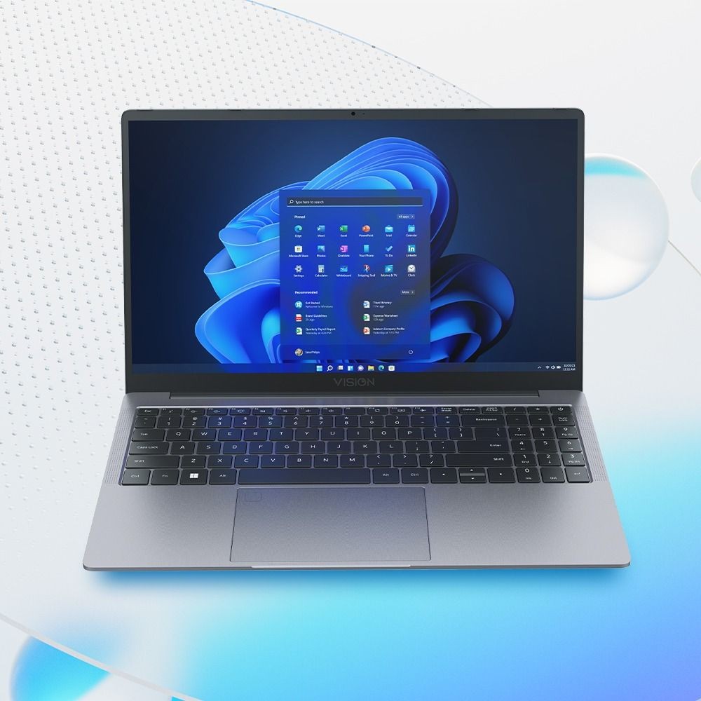 A sleek and modern VISION GO156 laptop.