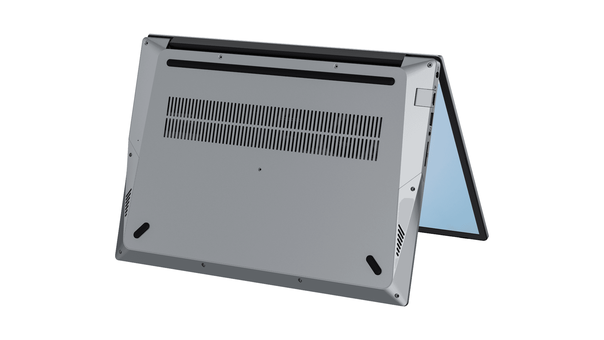 Laptop top view showing the sleek design